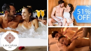[Image: ¡Día de Spa para 2! Masajes Relajantes, Sauna, Jacuzzi, Snacks, Bebidas y Más.m]