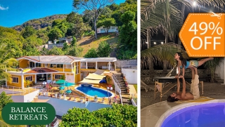 [Image: Experiencia Deluxe de Yoga: 1 Noche de Alojamiento en Bahía Dorada, La Libertad (17 Enero) + Alimentación + Meditaciónm]