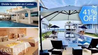 [Image: ¡Casa Real Boutique Monterrico! Estadía para 4, Desayunos, Playa Privada, Piscina y Másm]