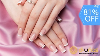 [Image: Uñas Acrílicas French o con Esmaltado Semipermanente + Manicura Rusam]