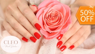 [Image: Técnica Soft Gel + Manicure Express + Esmaltado Permanente DND + Brillo Permanentem]