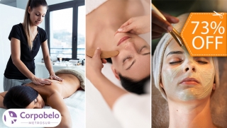 [Image: Exfoliación Corporal + Masaje Relajante + Reflexología + Facial y Másm]