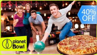 [Image: 1 Hora de Boliche Hasta Para 5 Personas, Pizza Mediana a Elección y Másm]