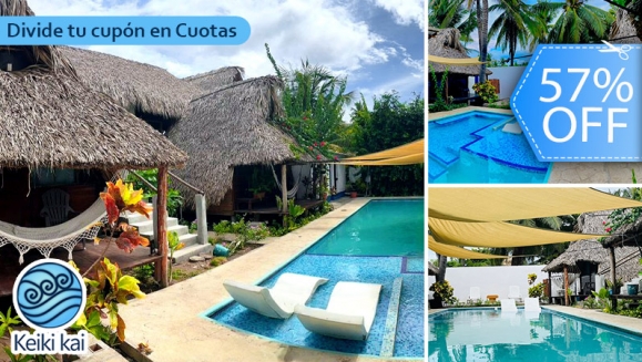[Image: ¡Escapada Perfecta a la Playa! ¡Paga Q365 en Vez de Q850 por 1 Noche para 2 Personas en Cabaña Tipo Hawaii con Baño Privado o Habitaciones Dobles con Baño Privado + Uso de Instalaciones: Piscina, Hamacas y Más!m]