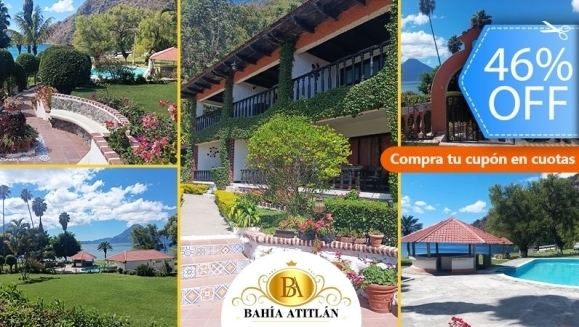 [Image: ¡Inolvidable Estadía en Atitlán! ¡Paga Q350 en Lugar de Q650 por Estadía para 2 Personas en Habitación Doble + Uso de Piscina, Vista al Lago y Volcanes, Acceso a Playa Privada y Área Verde + Impuestos Incluidos!m]