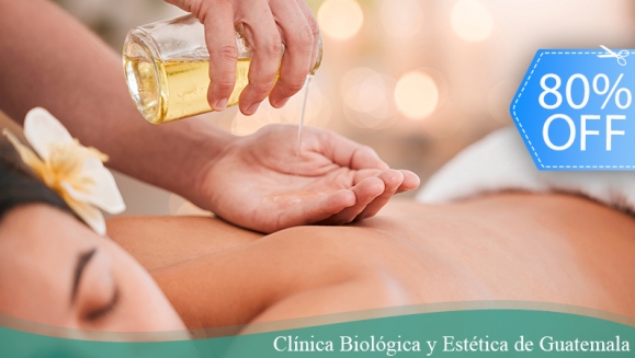 [Image: ¡Paga Q59 en vez de Q300 por Masaje Détox Energizante + Masaje Relajante con Aceites Naturales + Drenaje Suave Para Eliminar Toxinas + Compresas Tibias con Preparados Naturales!m]