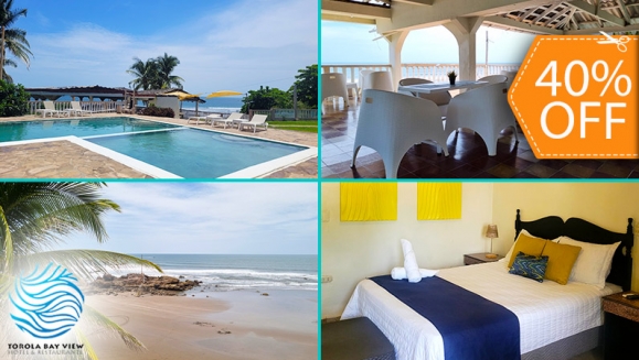 [Image: ¡Aplica para Vacaciones Agostinas!¡Paga $75 en Lugar de $125 por Estadía de 1 Noche para 3 Personas + 3 Desayunos en Playa Torola!m]
