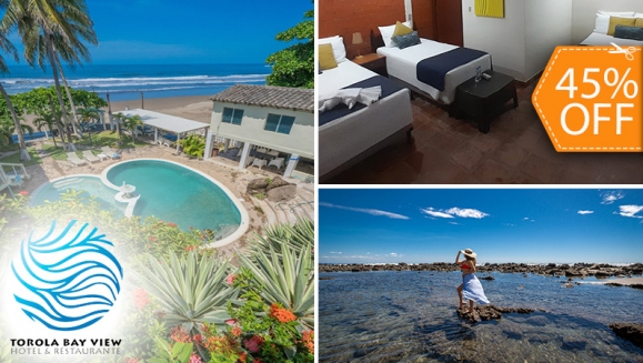 [Image: ¡Aplica para Vacaciones Agostinas! ¡Paga $99 en Lugar de $180 por Estadía de 1 Noche Hasta Para  5 Personas en Habitación Familiar + Desayunos en Playa Torola!m]