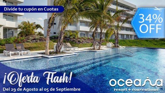 [Image: ¡OFERTA FLASH! ¡Oceana Resort TODO INCLUIDO! Paga Q1,999 en Lugar de Q3,040 por Estadía Familiar para 2 Adultos + 2 Niños ¡Fin de Semana SIN RECARGO! Solo 50 Habitaciones Disponiblesm]