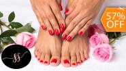 [Imagen:¡Paga $12 en Lugar de $28 por Pedicure Spa + Manicure Spa + Esmaltado Permanente en Manos y Pies!]