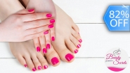 [Imagen:¡Paga Q85 en Lugar de Q480 por Manicure y Pedicure Spa: Aplicación de Esmalte Permanente en Manos y Pies + Exfoliación con Sales Minerales!]