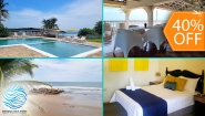 [Image: ¡Aplica para Vacaciones Agostinas!¡Paga $75 en Lugar de $125 por Estadía de 1 Noche para 3 Personas + 3 Desayunos en Playa Torola!m]